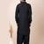 Black designer festive wear viscose pathani-suits