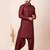 Maroon designer festive wear viscose pathani-suits
