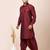 Maroon designer festive wear viscose pathani-suits