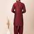 Maroon designer festive wear viscose pathani-suits