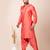 Orange designer festive wear viscose pathani-suits