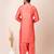 Orange designer festive wear viscose pathani-suits