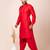 Red designer festive wear viscose pathani-suits