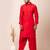 Red designer festive wear viscose pathani-suits