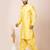 Yellow designer festive wear viscose pathani-suits