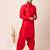 Red designer festive wear viscose pathani-suits