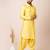 Yellow designer festive wear viscose pathani-suits