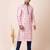 Peach designer festive wear jacquard kurta-pajama