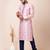 Peach designer festive wear jacquard kurta-pajama