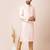Cream designer festive wear jacquard kurta-pajama