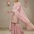 Pink silk sequence sharara suits