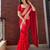 Red Color Sequance and Dori Embroidery Work Georgette Saree