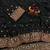 Black Color Sequins Embroidery Work Georgette Saree