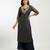 Navy blue georgette embroidered kurta sets