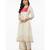 White cotton embroidered kurta sets