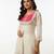 White cotton embroidered kurta sets