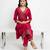 Pink cotton embroidered kurta sets