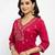 Pink cotton embroidered kurta sets