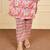 Pink cotton printed kurta sets