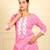 Pink cotton printed kurta sets