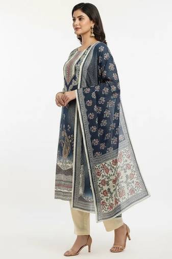 Off white printed kurta sets