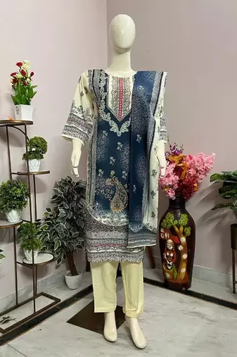 Off white printed kurta sets