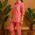 Pink cotton printed trending co ord set
