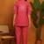 Pink cotton printed trending co ord set