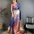Blue color zari weaving work kanjivaram katan silk saree with blouse
