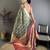 Green color zari weaving work kanjivaram katan silk saree with blouse