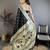 Black color zari woven paithani silk saree with blouse