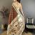 Brown color zari woven paithani silk saree with blouse