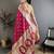 Pink color zari woven banarasi silk saree with blouse