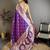 Purple color zari woven banarasi silk saree with blouse