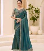 Sunshine tissue saree with brocade zari work blouse