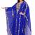 Luxurious Blue Kaftan With Gold Work Stitched Dress