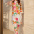 Cream color flower print party wear Cotton Co Ord Set