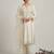 white embroidered style suit