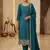 blue embroidered ethnic suit
