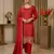 red designer party wear suit