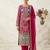 pink multicolor printed kurta set