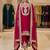 hot pink designer embroidered kurta set