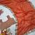 Orange Color Embroidery Work And Sequins Work Rangoli Silk Saree