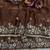 Brown Color Sequence Embroidery Work Frendy Chiffon Saree