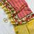 Pink Color Printed golden zari border and zari pallu silk saree