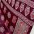 Red Color Zari and mirror work crepe silk Saree