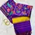Purple Color Lagadi pallu and decorative tassels Double pichwai print  Silk Saree