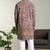 Men's stylish rayon silk sequins position embroidery kurta pant set
