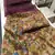 Plum Color Printed floral pallu Work  Linen Cotton Saree