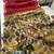Red Color Printed floral pallu Work  Linen Cotton Saree